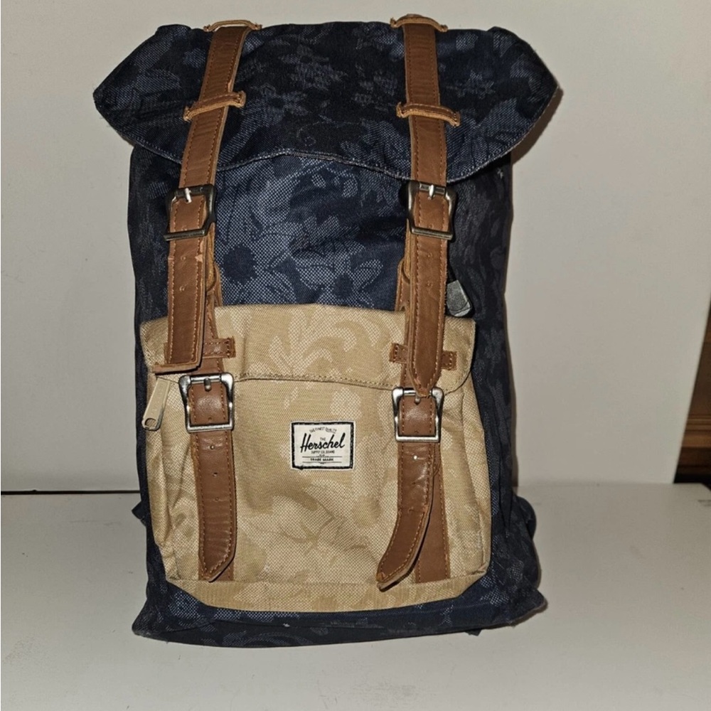 Herschel Supply Company Black and Tan Backpack